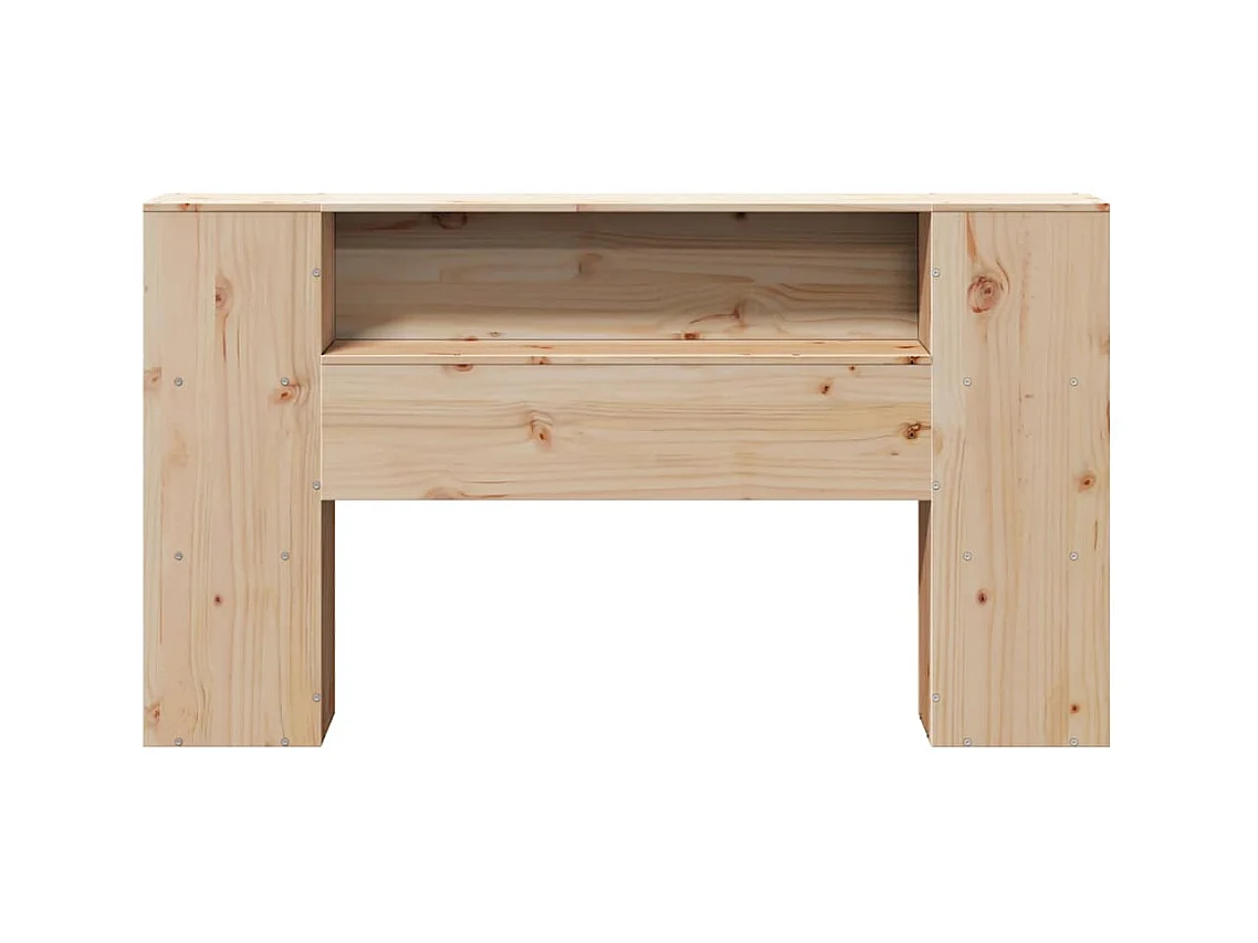 Hoofdbord met opbergruimte 120 cm massief grenenhout