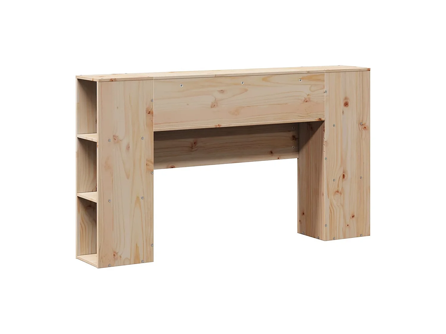 Hoofdbord met opbergruimte 120 cm massief grenenhout