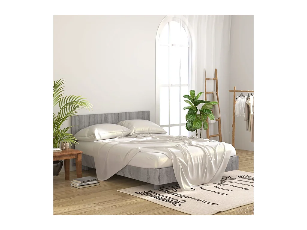 Sonoma grijs hoofdbord 160x1.5x80 cm Technisch hout