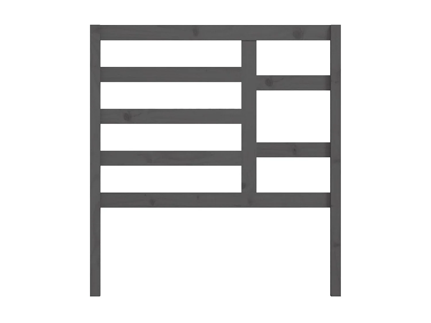 Grijs hoofdbord 96x4x104 cm Massief grenenhout