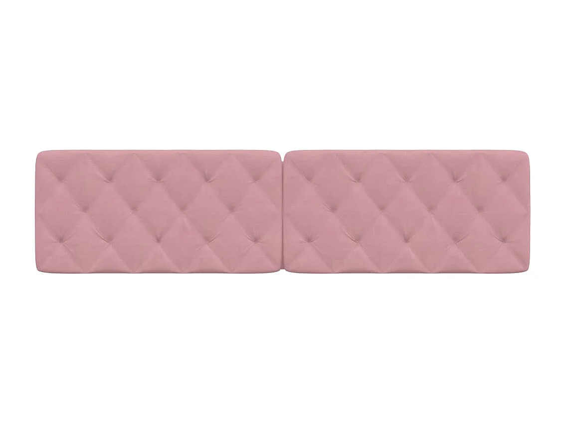 Cuscino testiera rosa 200 cm velluto