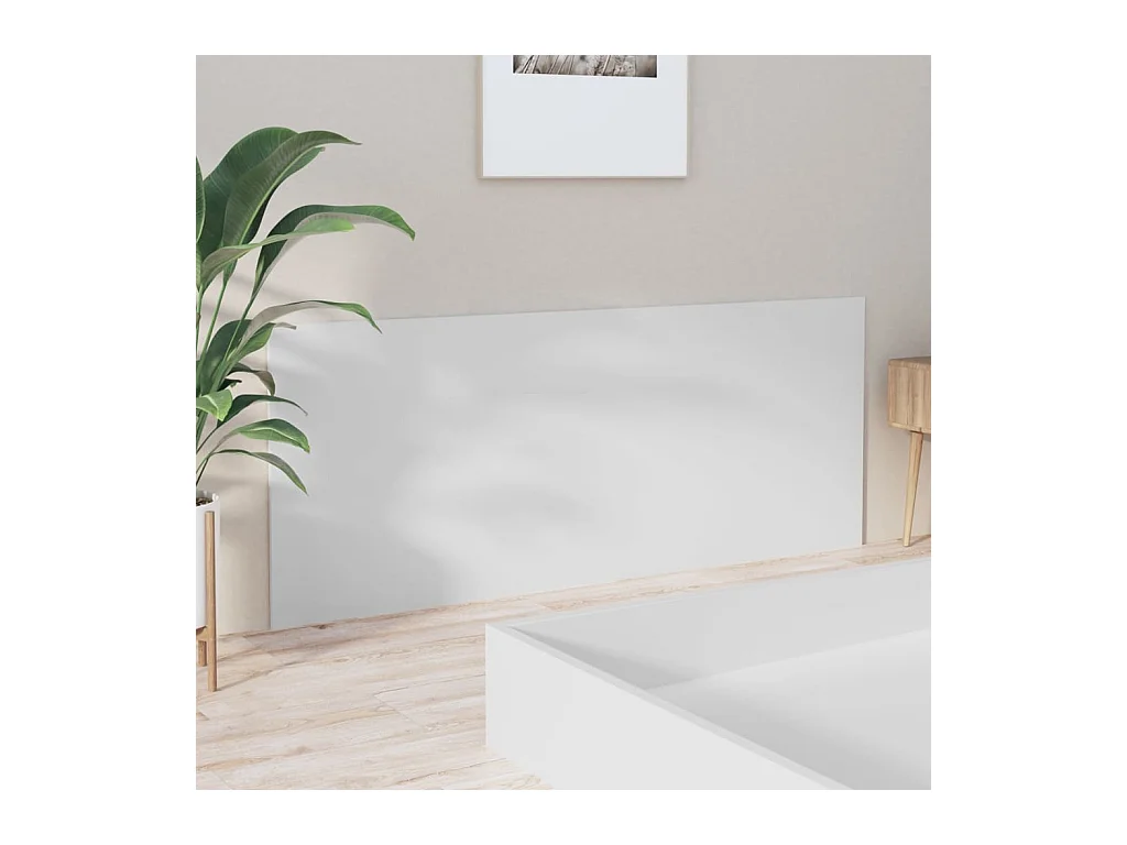 Wit hoofdeinde 200x1.5x80 cm Technisch hout