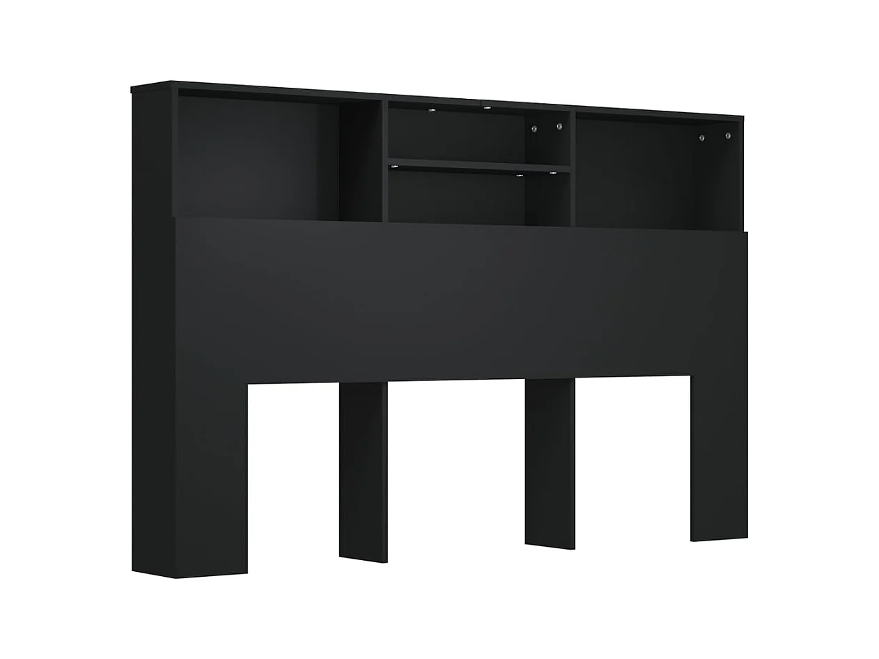 Cabecero negro mueble 160x19x103,5 cm