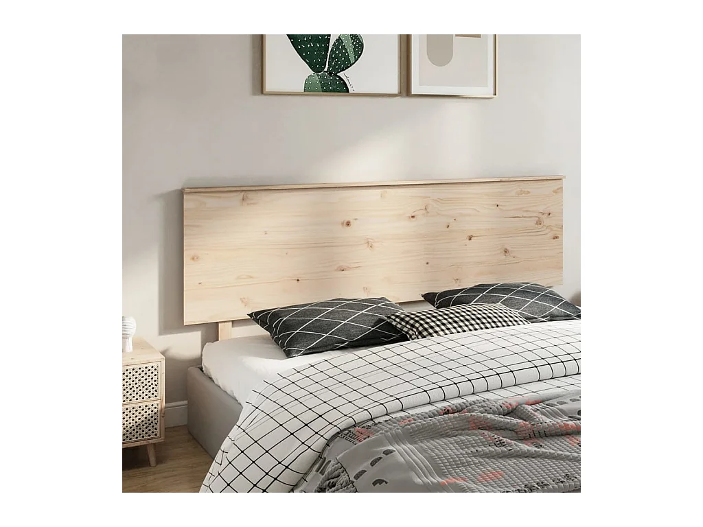 Kopfteil 204x6x82,5 cm Massivholz Kiefer