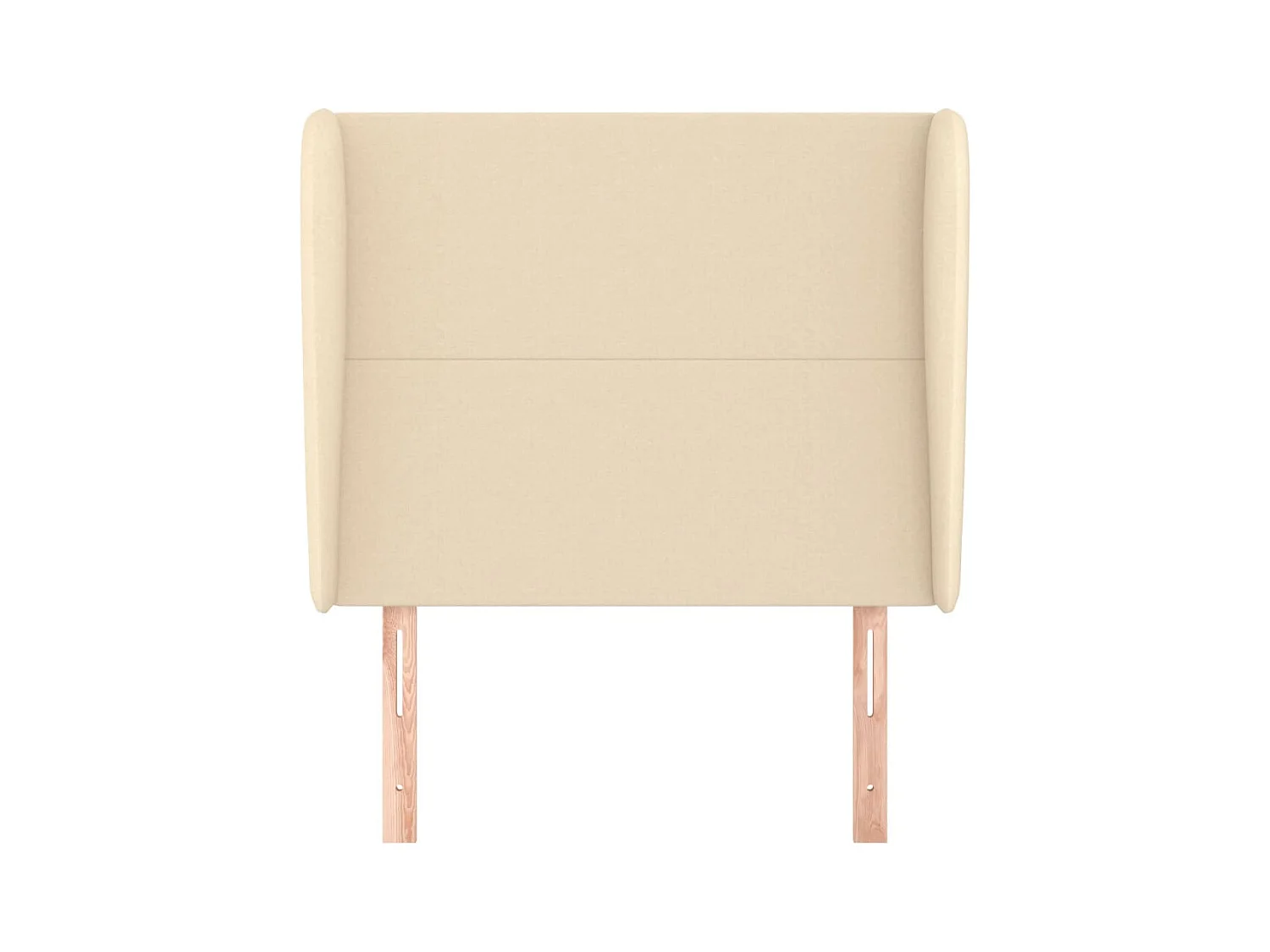 Tête de lit avec oreilles Crème 93x23x118/128 cm Tissu