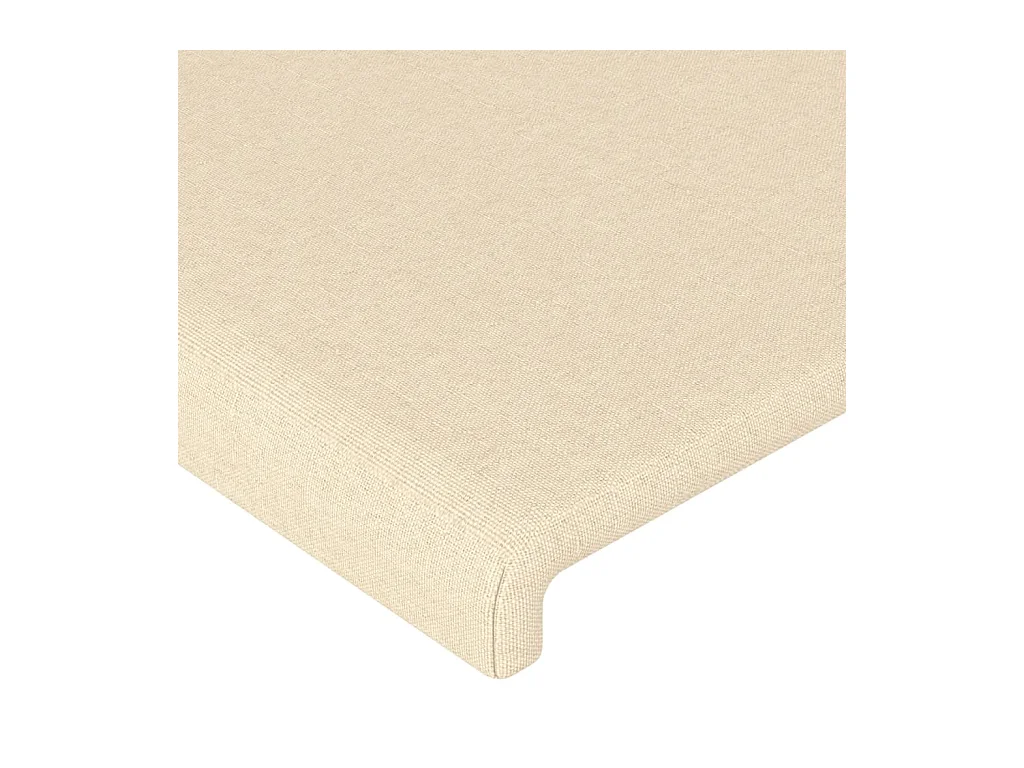 Tête de lit avec oreilles Crème 93x23x118/128 cm Tissu
