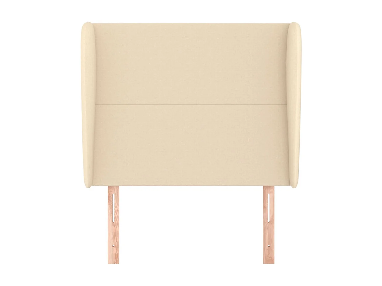 Tête de lit avec oreilles Crème 93x23x118/128 cm Tissu