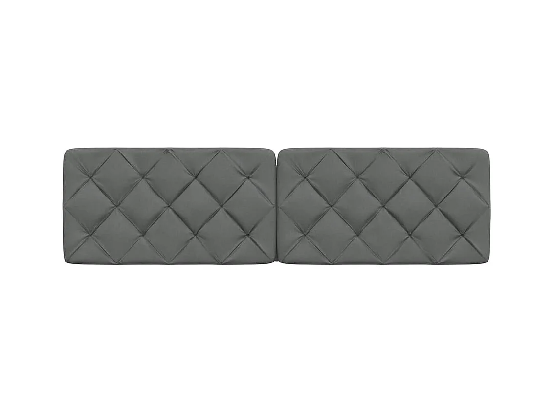 Donkergrijs hoofdbordkussen 180 cm stof