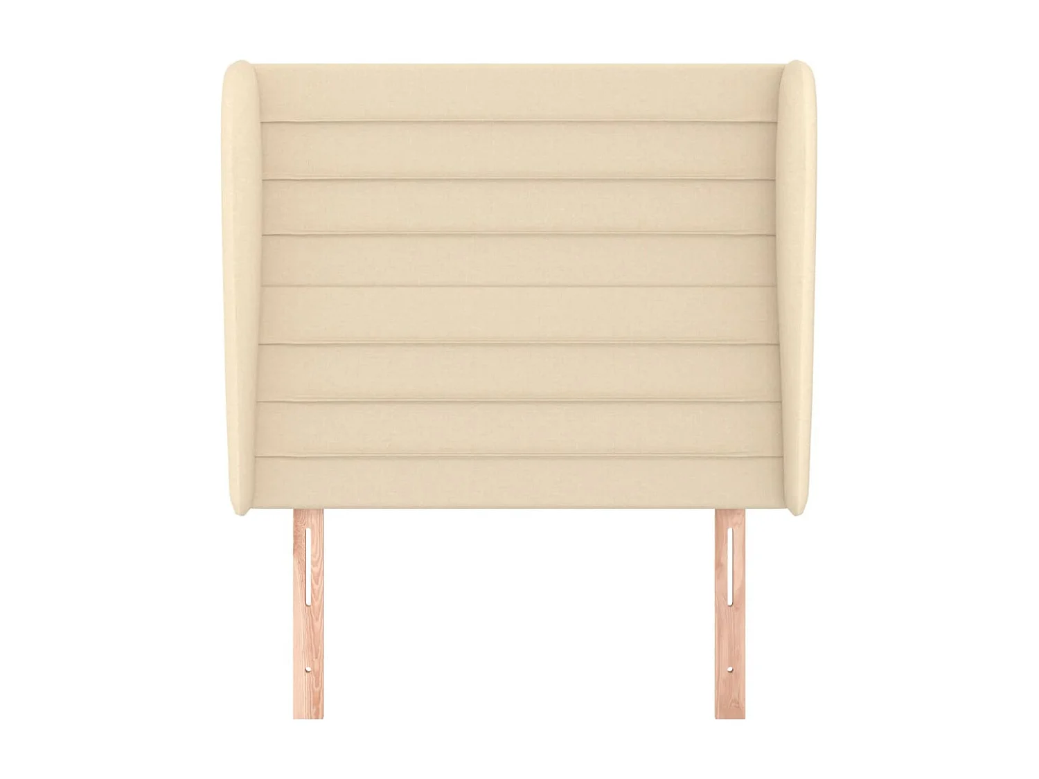 Tête de lit avec oreilles Crème 93x23x118/128 cm Tissu