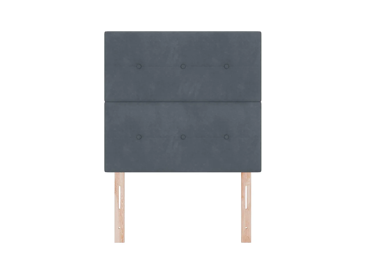 Hoofdbord Wandmontage Donkergrijs 100 cm Fluweel