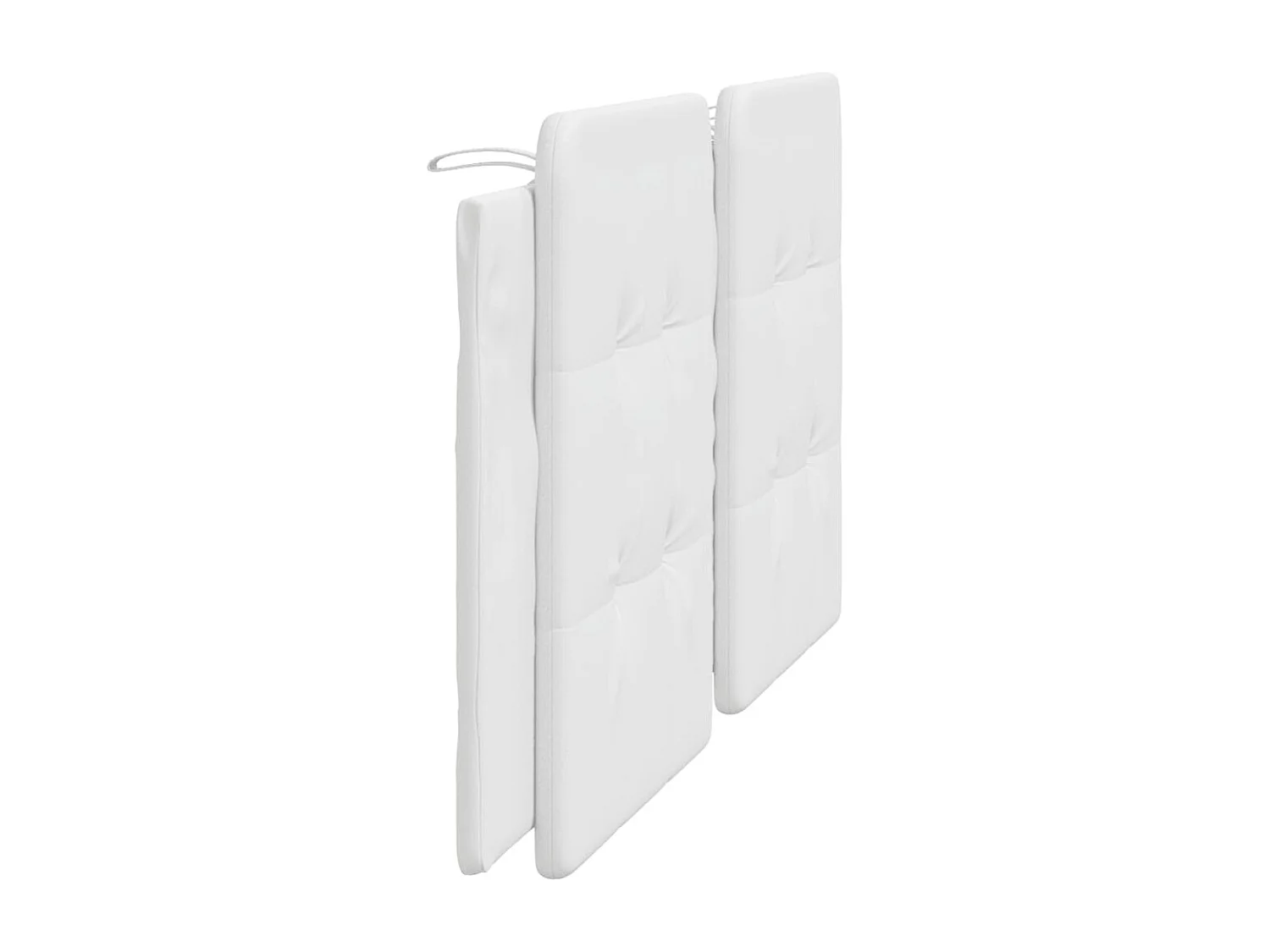 Cuscino testiera bianco 180 cm in similpelle