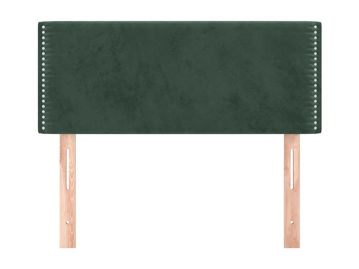 Tête de lit Vert foncé 100x5x78/88 cm Velours
