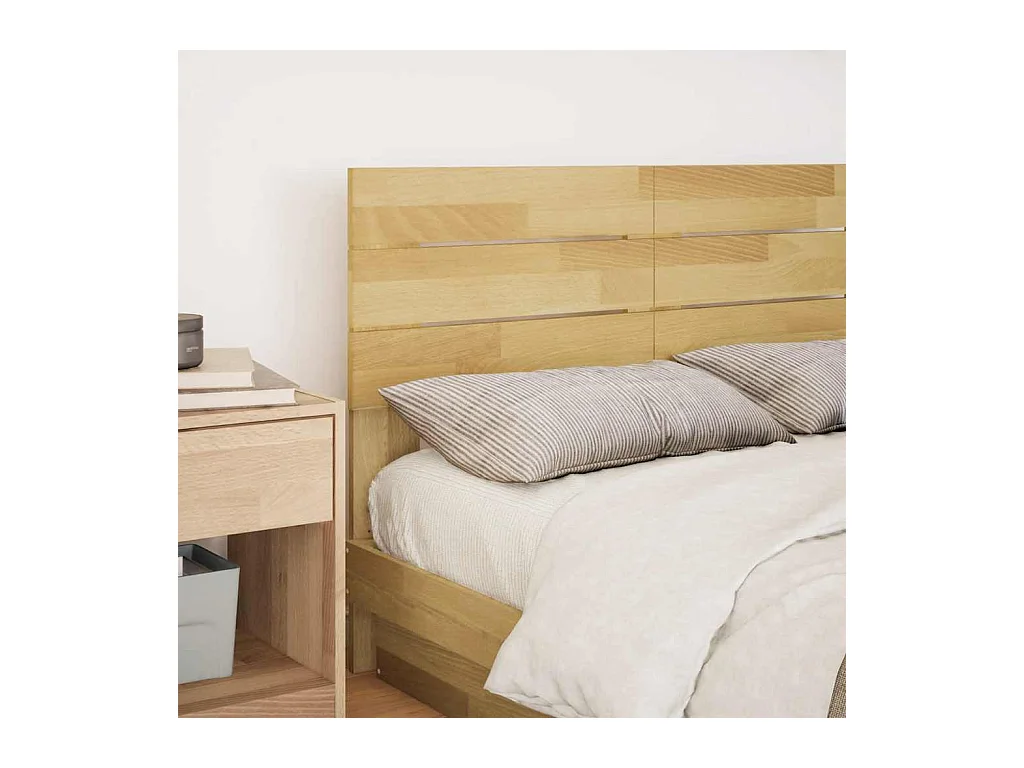 Tête de lit 120 cm bois massif de chêne