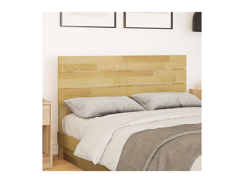 Tête de lit 120 cm bois massif de chêne