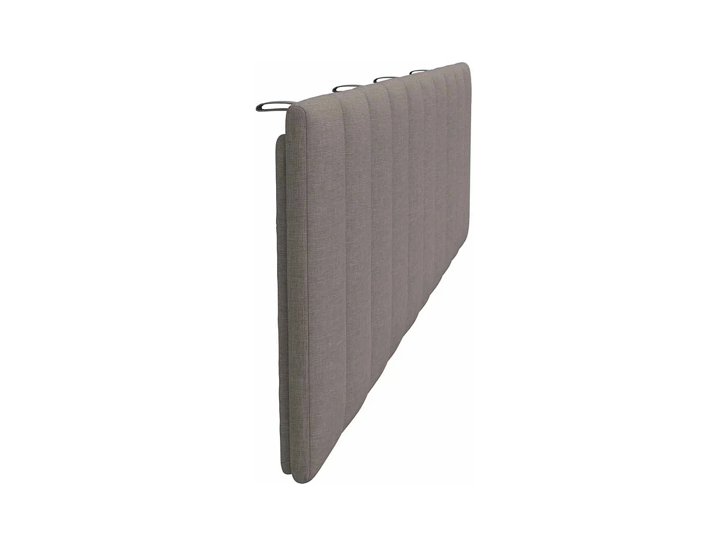Taupe hoofdbordkussen 180 cm stof