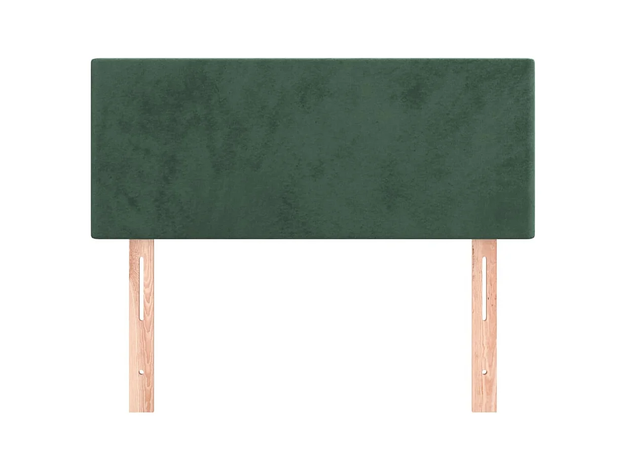 Tête de lit Vert foncé 90x5x78/88 cm Velours