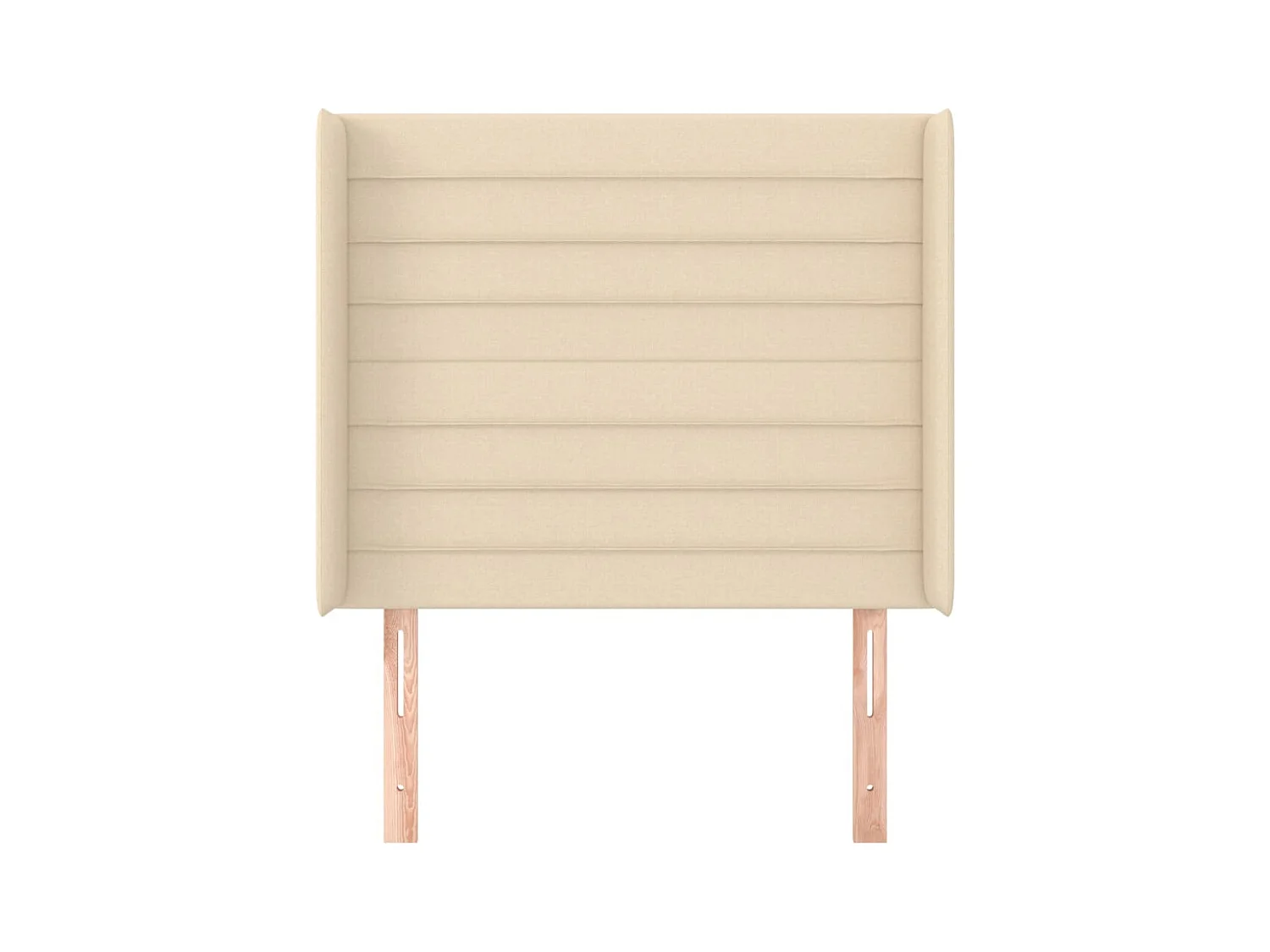 Hoofdbord met vleugels Crème 83x16x118/128 cm Stof