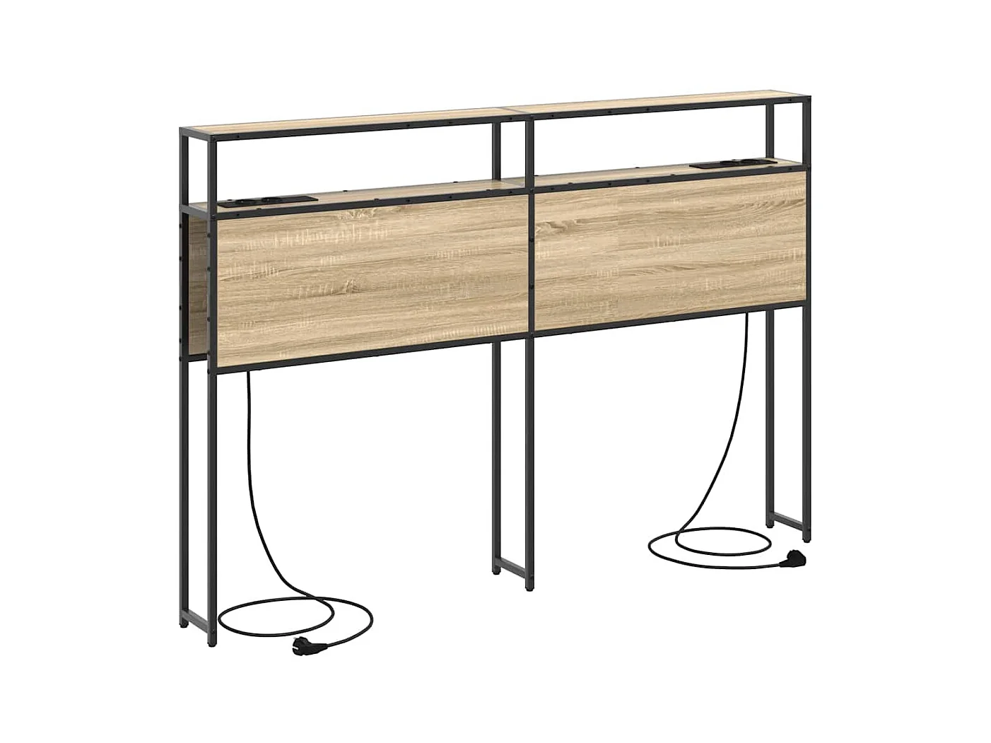 Sonoma Oak 160cm opberghoofdeinde van bewerkt hout