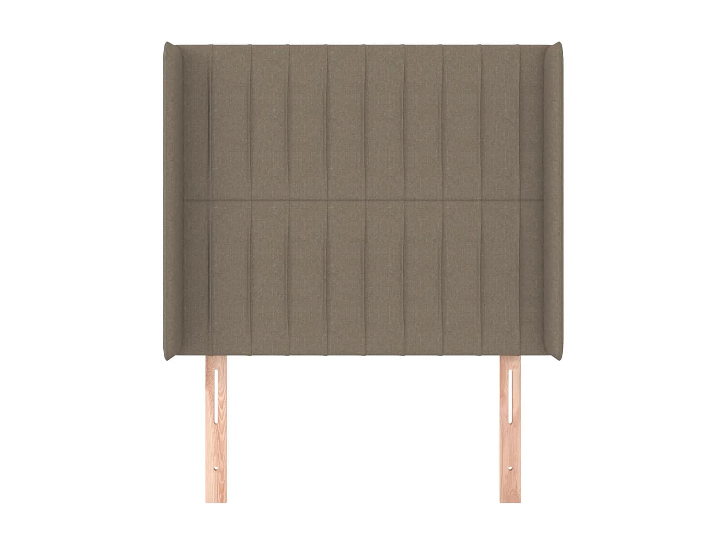 Hoofdbord met vleugels Taupe 103x16x118/128 cm Stof