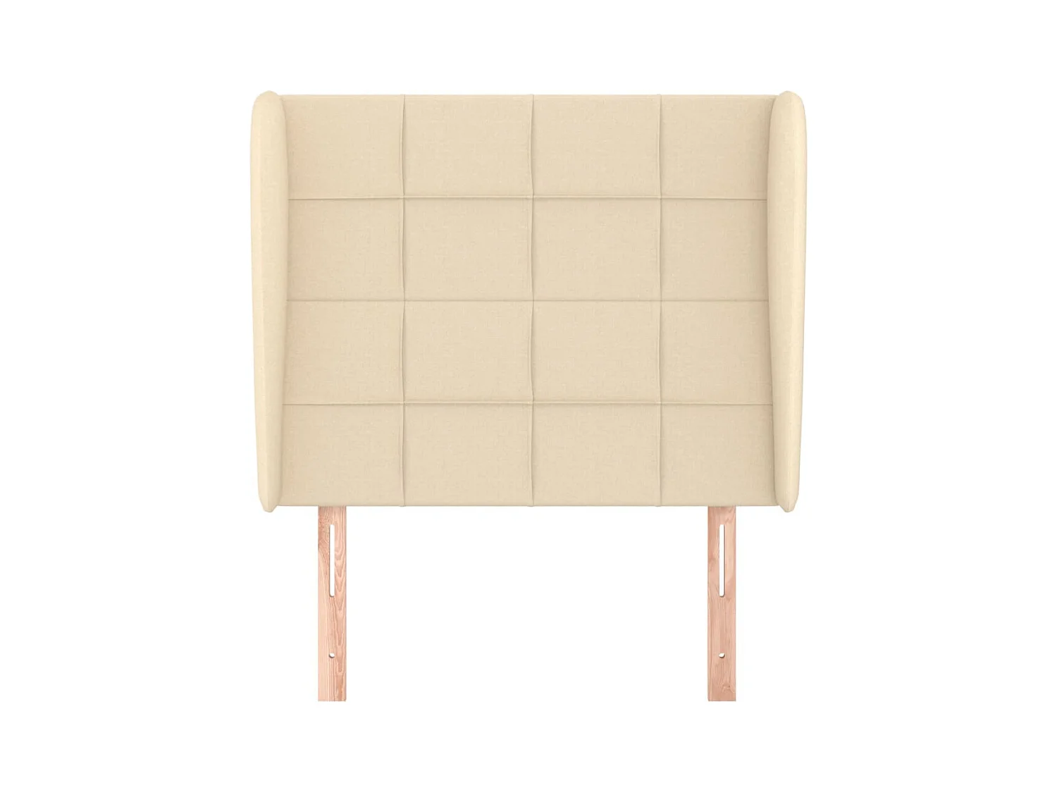 Cabecero con alas Crema 103x23x118/128 cm Tela