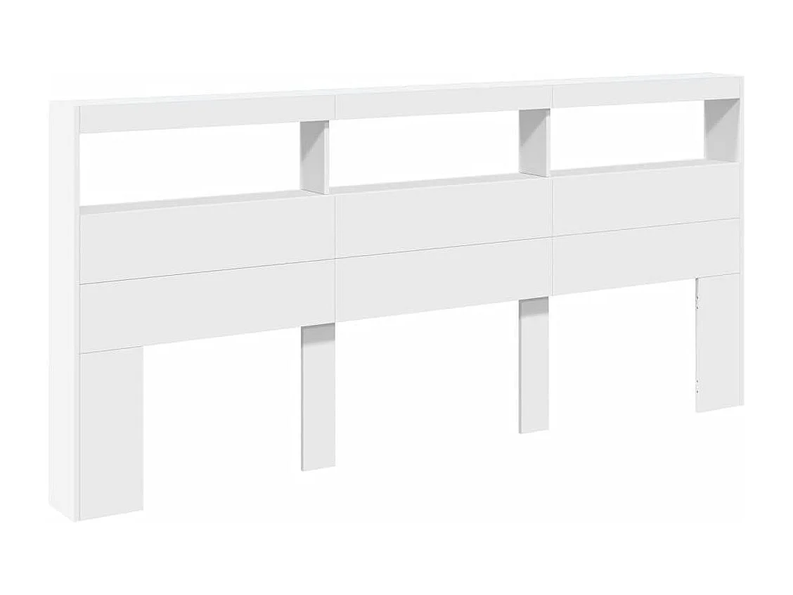 Cabecero de armario con LED blanco 220x17x102 cm