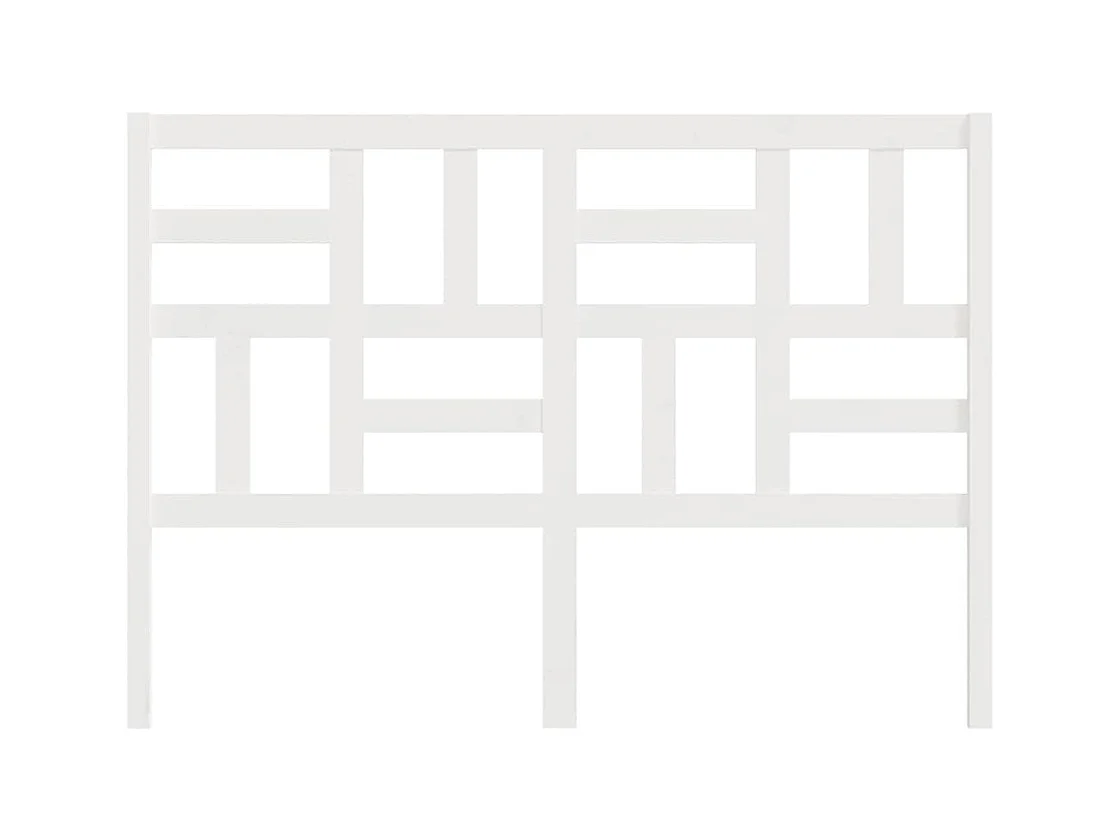 Wit hoofdeinde 166x4x104 cm Massief grenenhout