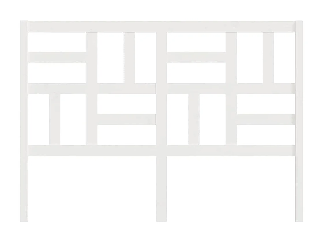 Tête de lit Blanc 166x4x104 cm Bois massif de pin