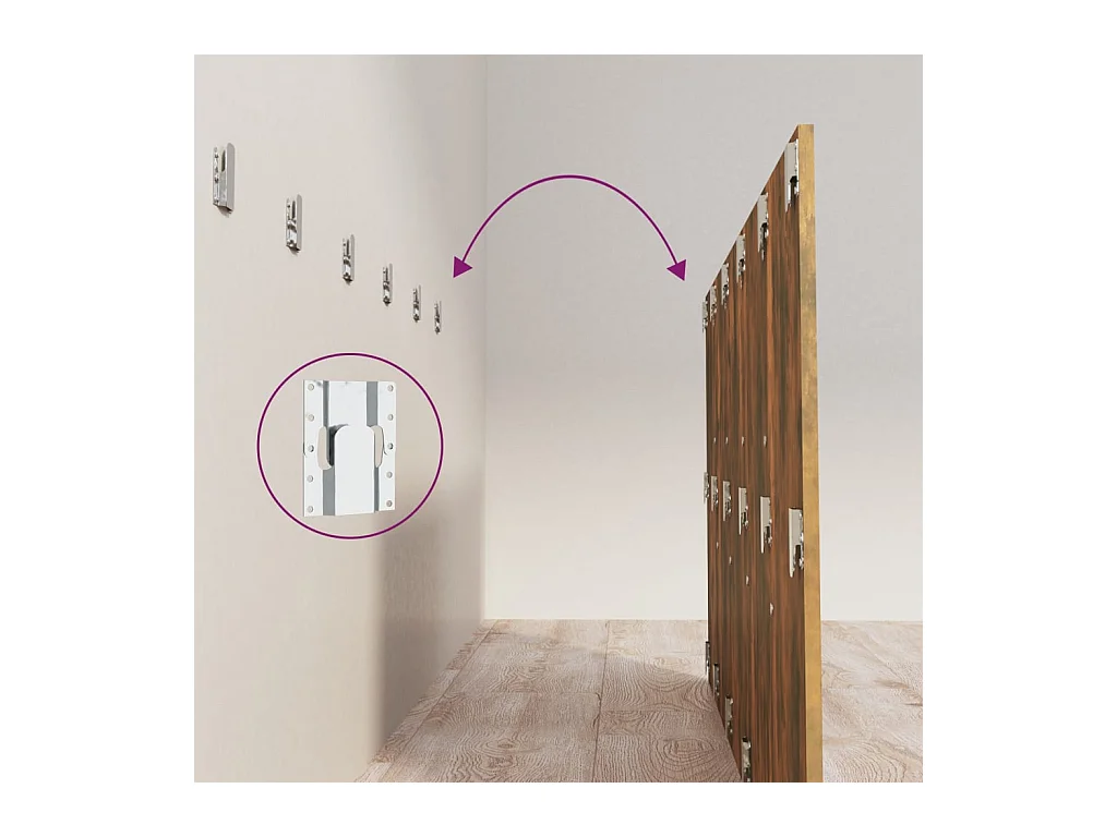 Cabecero de roble ahumado 200x1,5x80 cm Madera de ingeniería