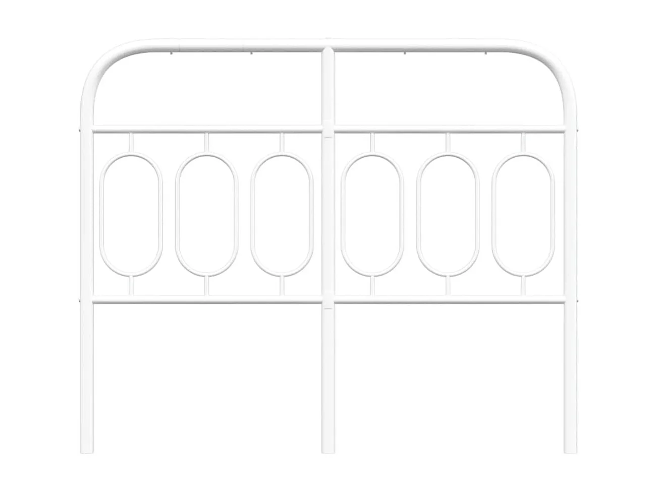 Cabecero de metal blanco 120 cm