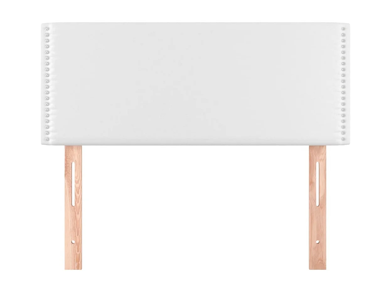 Wit hoofdbord 80x5x78/88 cm Kunstleer