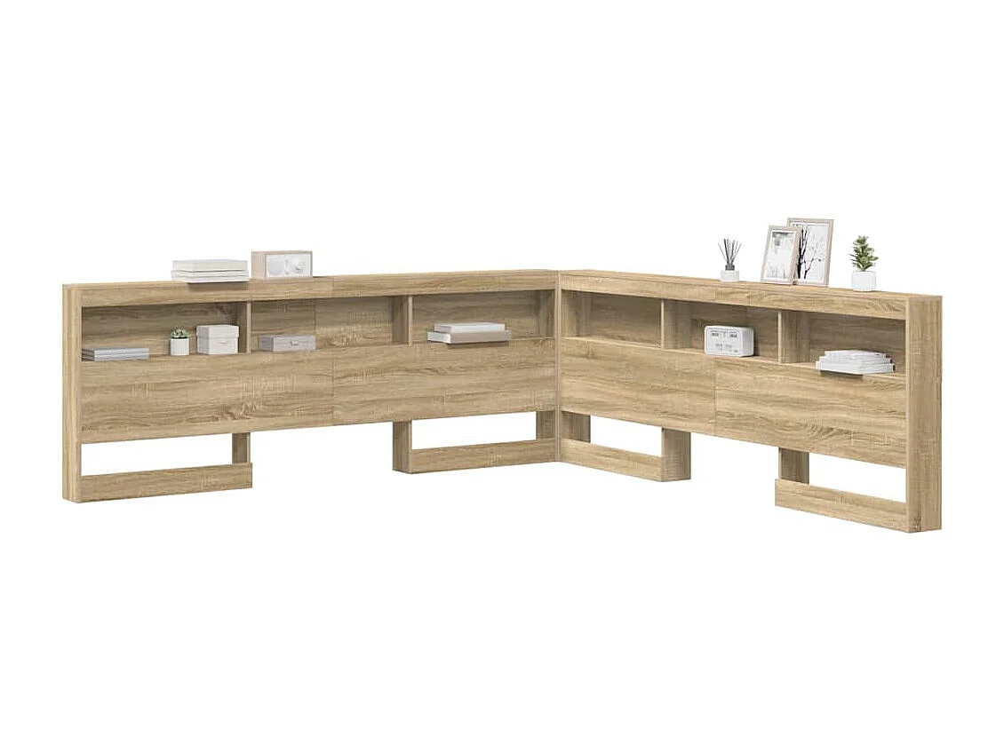 Testiera contenitore in rovere Sonoma da 200 cm in legno ingegnerizzato