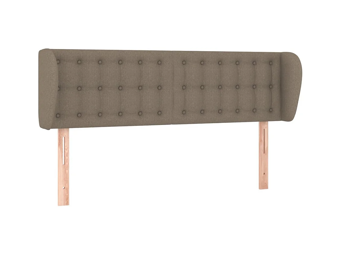 Tête de lit avec oreilles Taupe 147x23x78/88 cm Tissu
