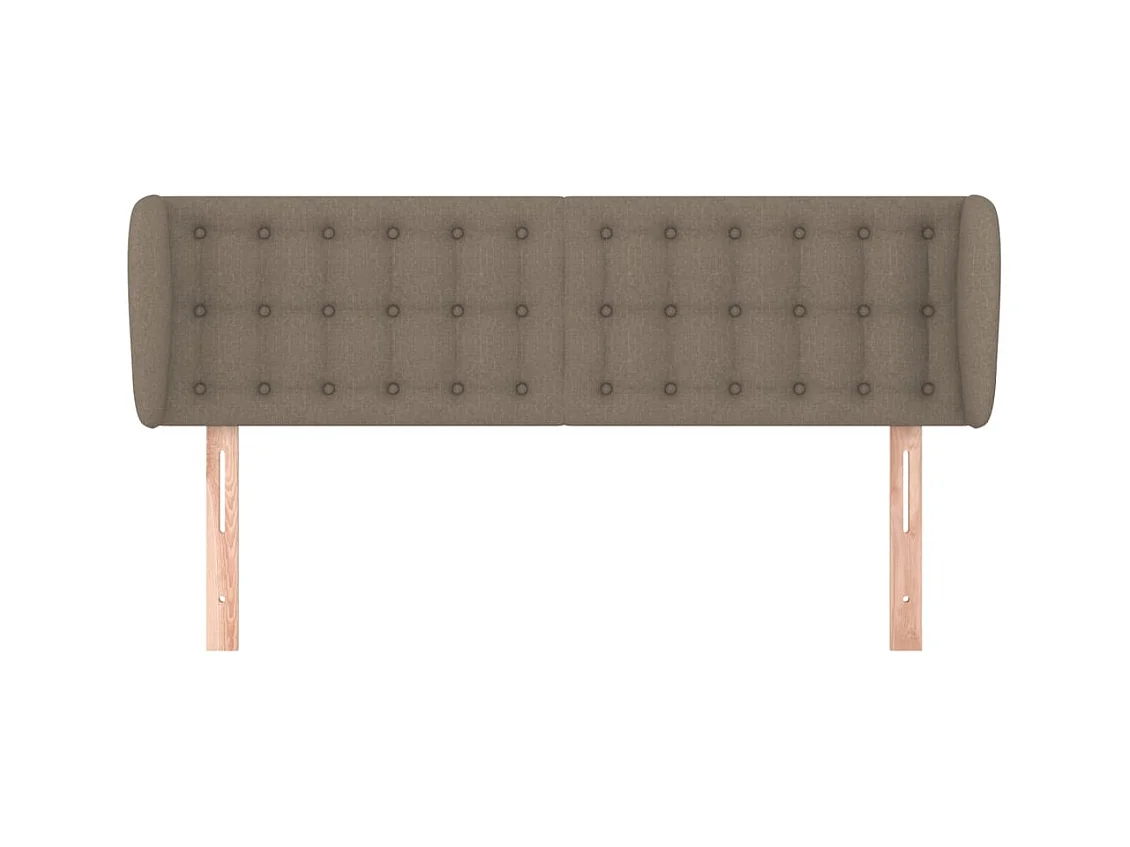 Tête de lit avec oreilles Taupe 147x23x78/88 cm Tissu