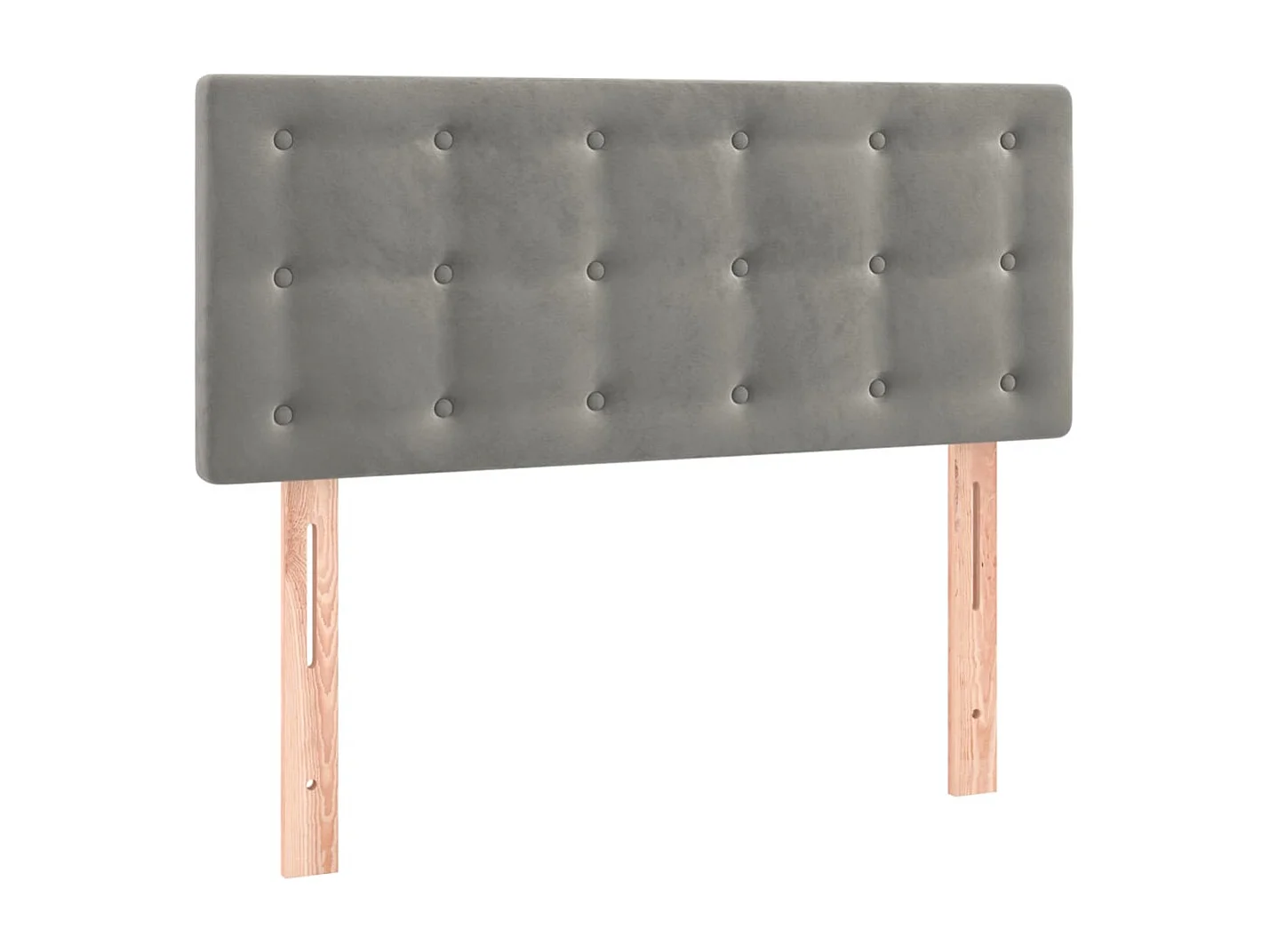 Tête de lit à LED Gris clair 90x5x78/88 cm Velours