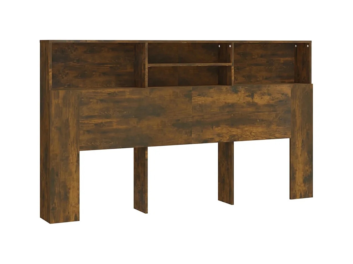 Cabecero de cama de roble ahumado 180x19x103,5 cm