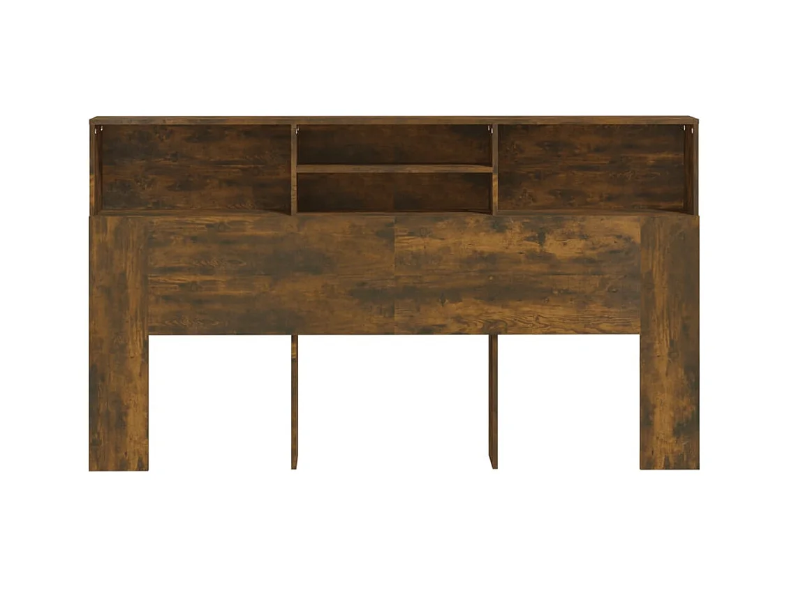 Cabecero de cama de roble ahumado 180x19x103,5 cm