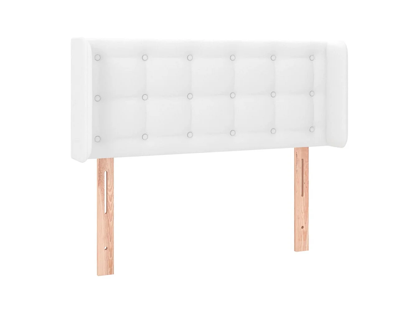 LED Hoofdbord Wit 103x16x78/88 cm Kunstleer