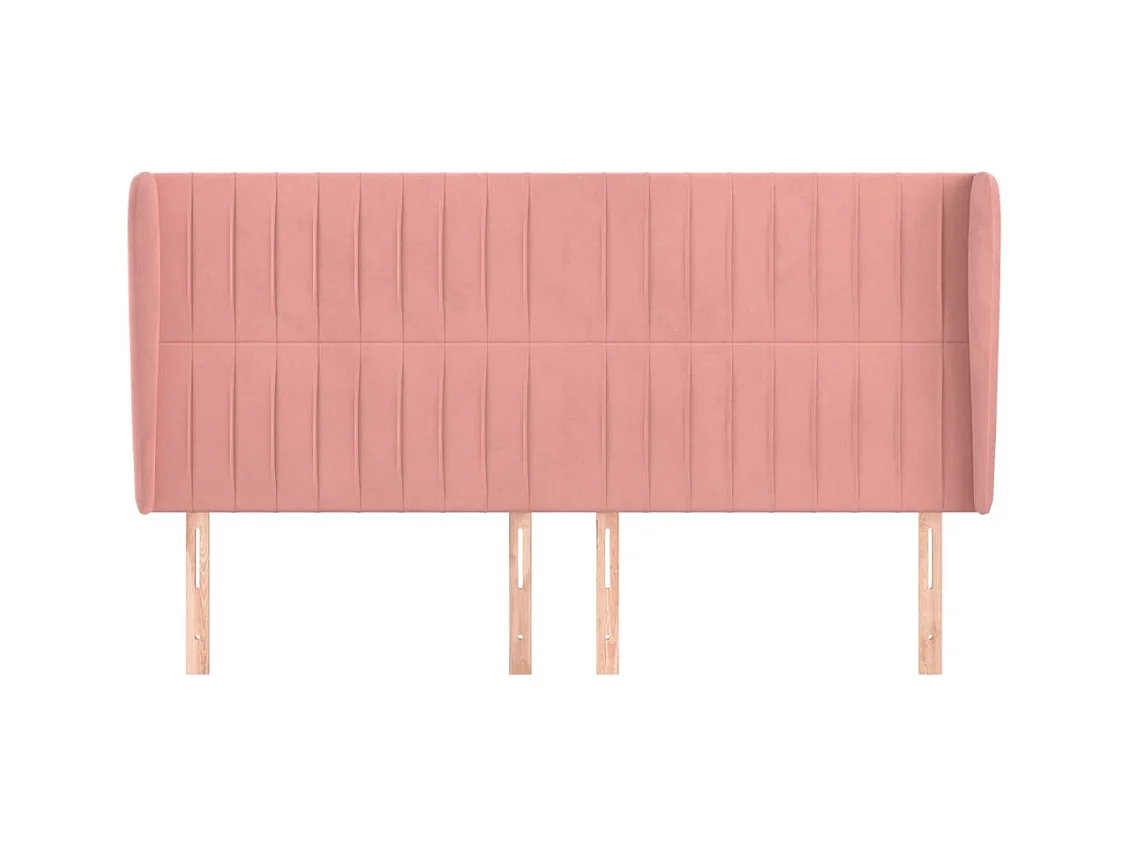 Hoofdbord met vleugels Rose 183x23x118/128 cm Fluweel