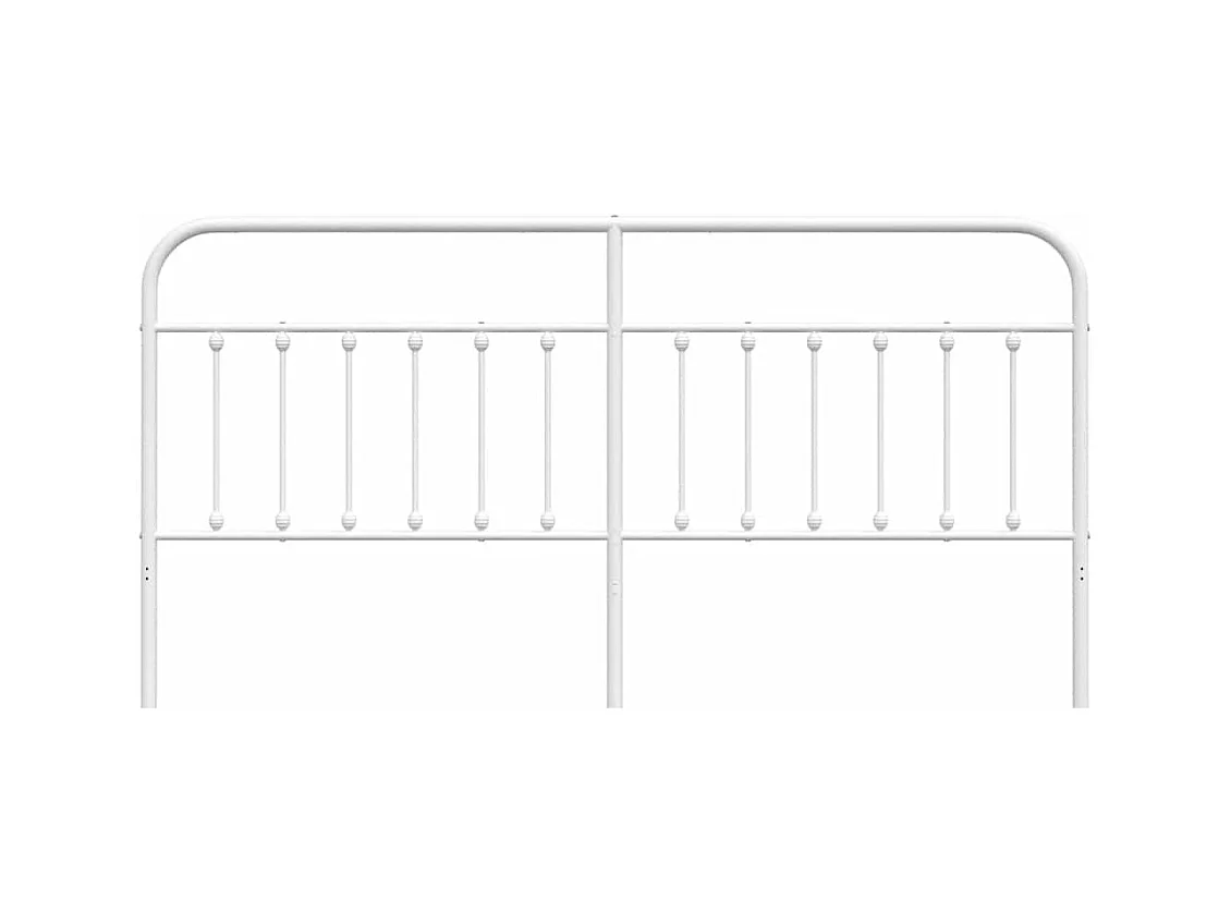 Wit metalen hoofdbord 193 cm