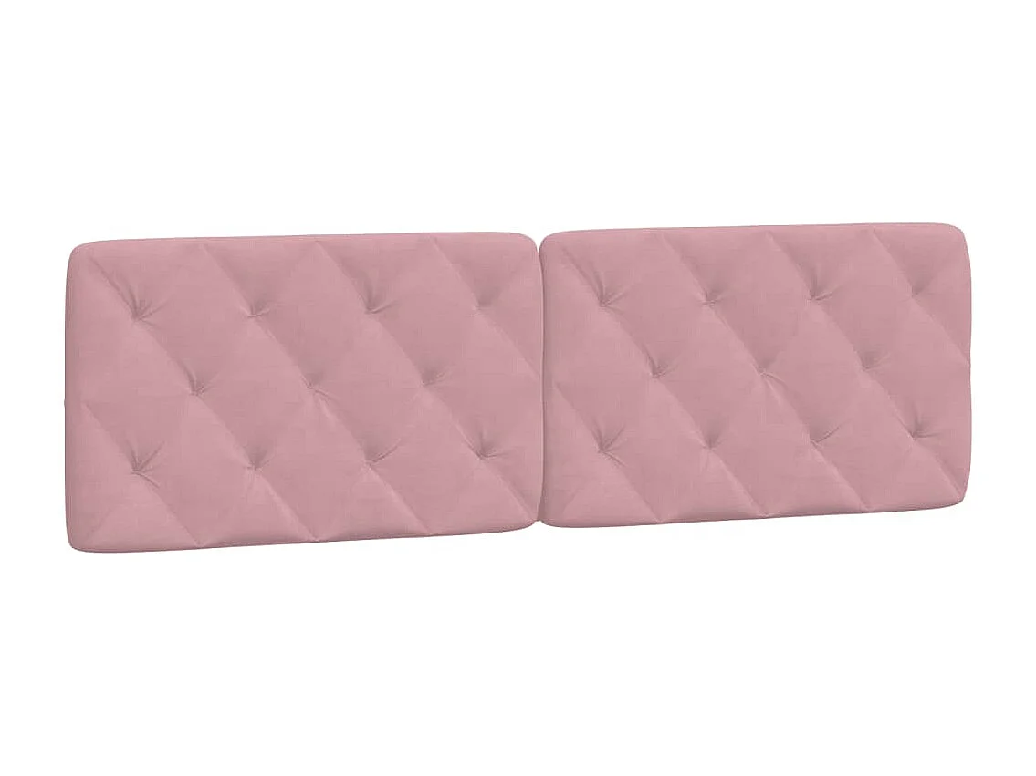 Cuscino testiera rosa 160 cm velluto