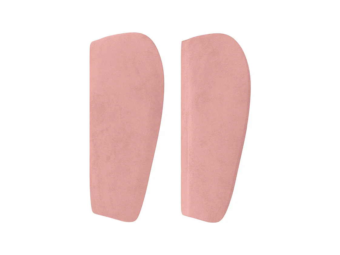 Hoofdbord met oren Rose 163x23x78/88 cm Fluweel