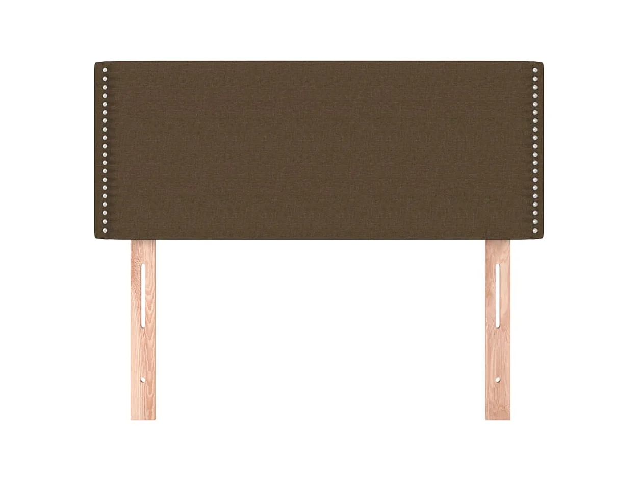 Dunkelbraunes Kopfteil 100x5x78/88 cm Stoff