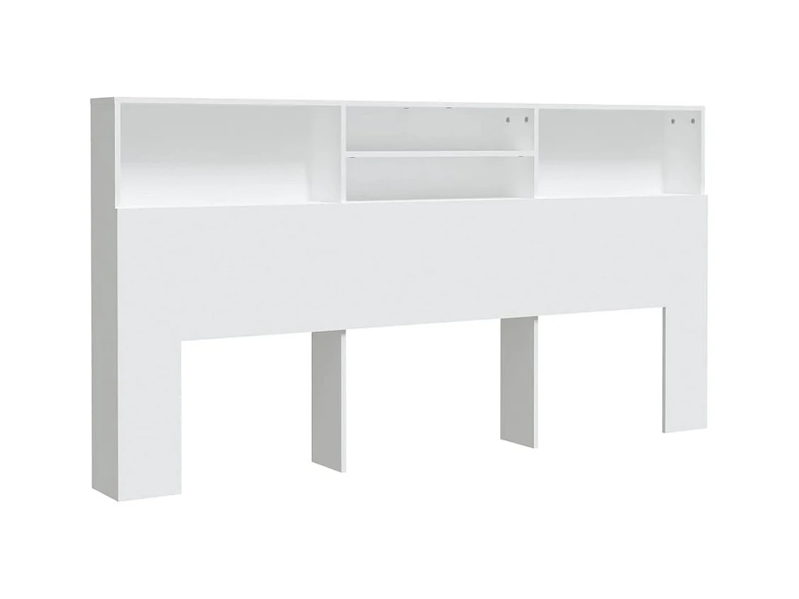 Weißer Kopfteilschrank 200x19x103,5 cm