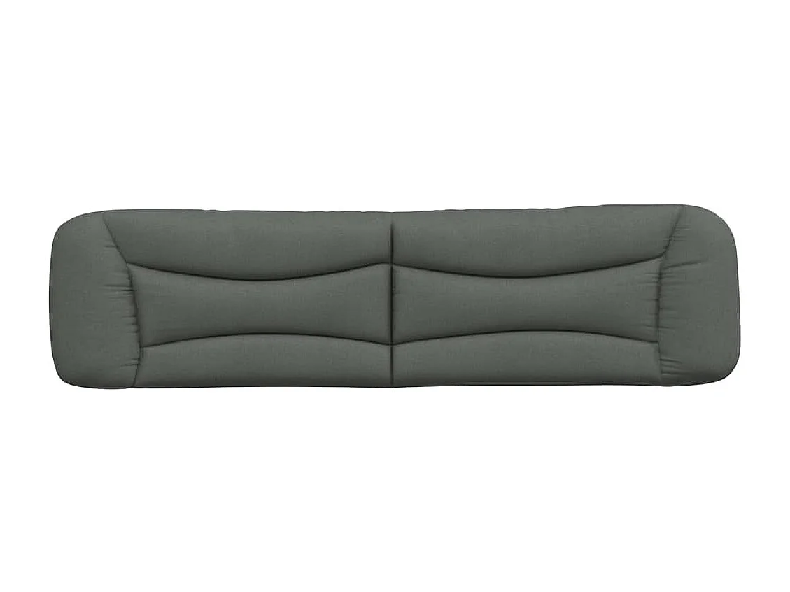 Coussin de tête de lit gris foncé 200 cm tissu