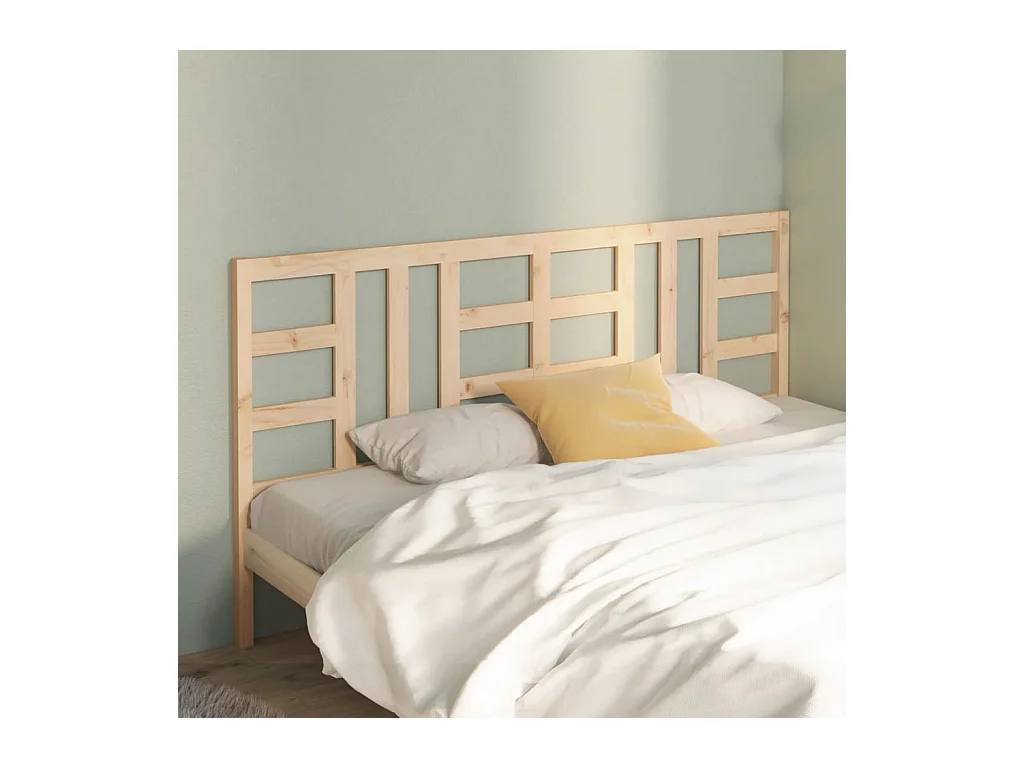 Cabecero 206x4x100 cm Madera maciza de pino