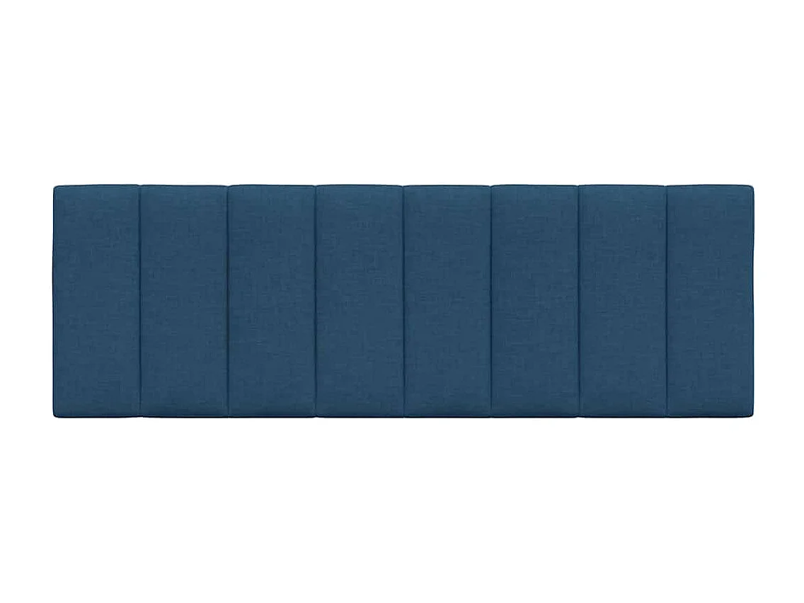 Cuscino testiera blu in tessuto 120 cm