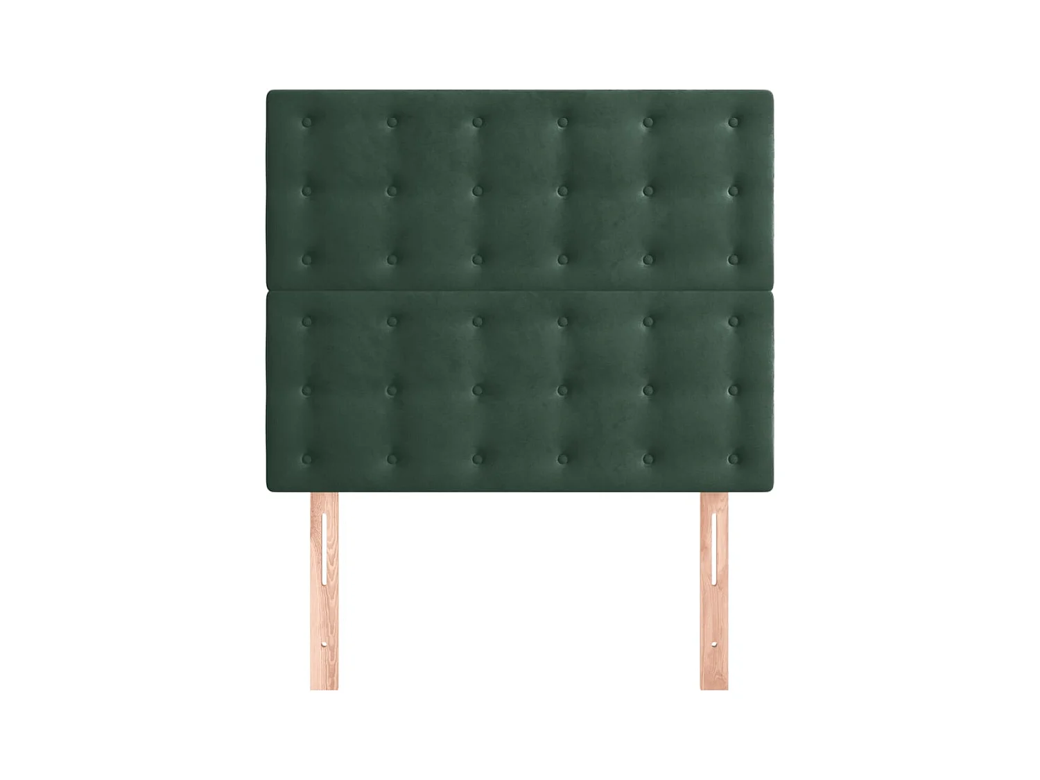 Hoofdborden 2 stuks Donkergroen 100x5x78/88 cm Fluweel