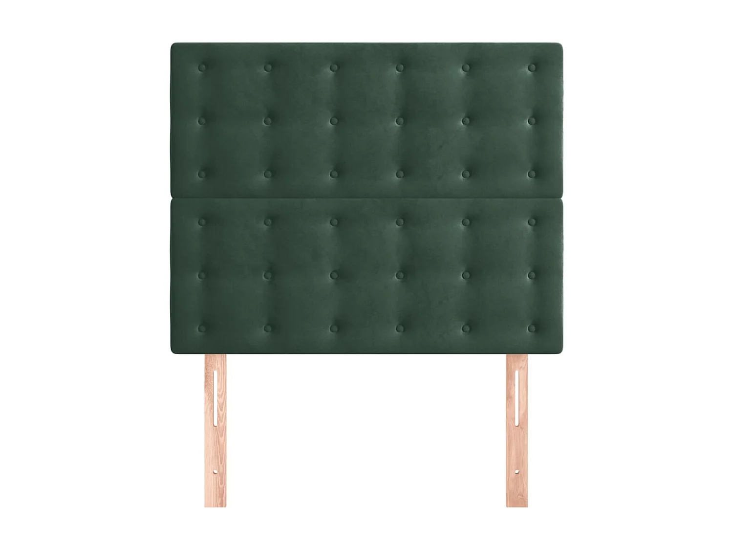Têtes de lit 2 pcs Vert foncé 100x5x78/88 cm Velours
