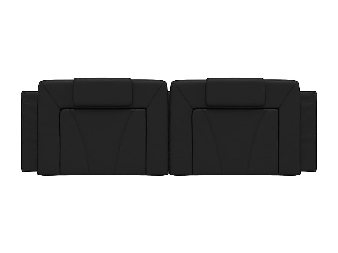 Cuscino per testiera nero 160 cm in similpelle