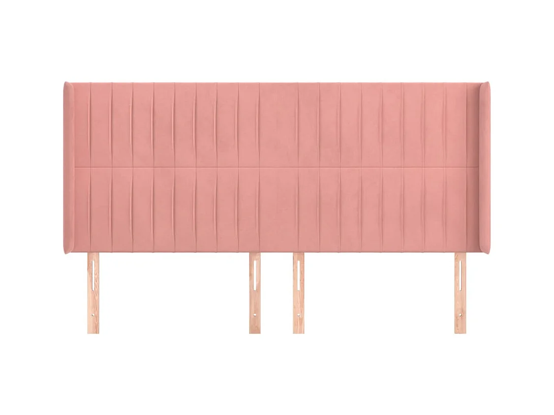 Hoofdbord met vleugels Rose 163x16x118/128 cm Fluweel